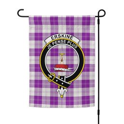 ScotsTee Shop Scottish Erskine Purple Clan Crest Tartan Garden Flag
