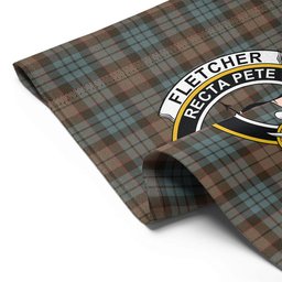 ScotsTee Shop Scottish Fletcher Family Weathered Clan Crest Tartan Garden Flag
