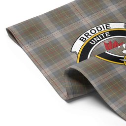 ScotsTee Shop Scottish Brodie Silver (Brodie Muted) Ancient Clan Crest Tartan Garden Flag