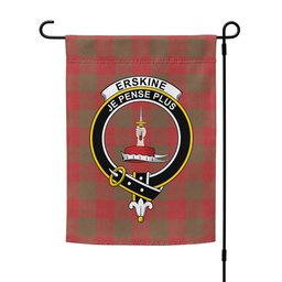 ScotsTee Shop Scottish Erskine Weathered Clan Crest Tartan Garden Flag