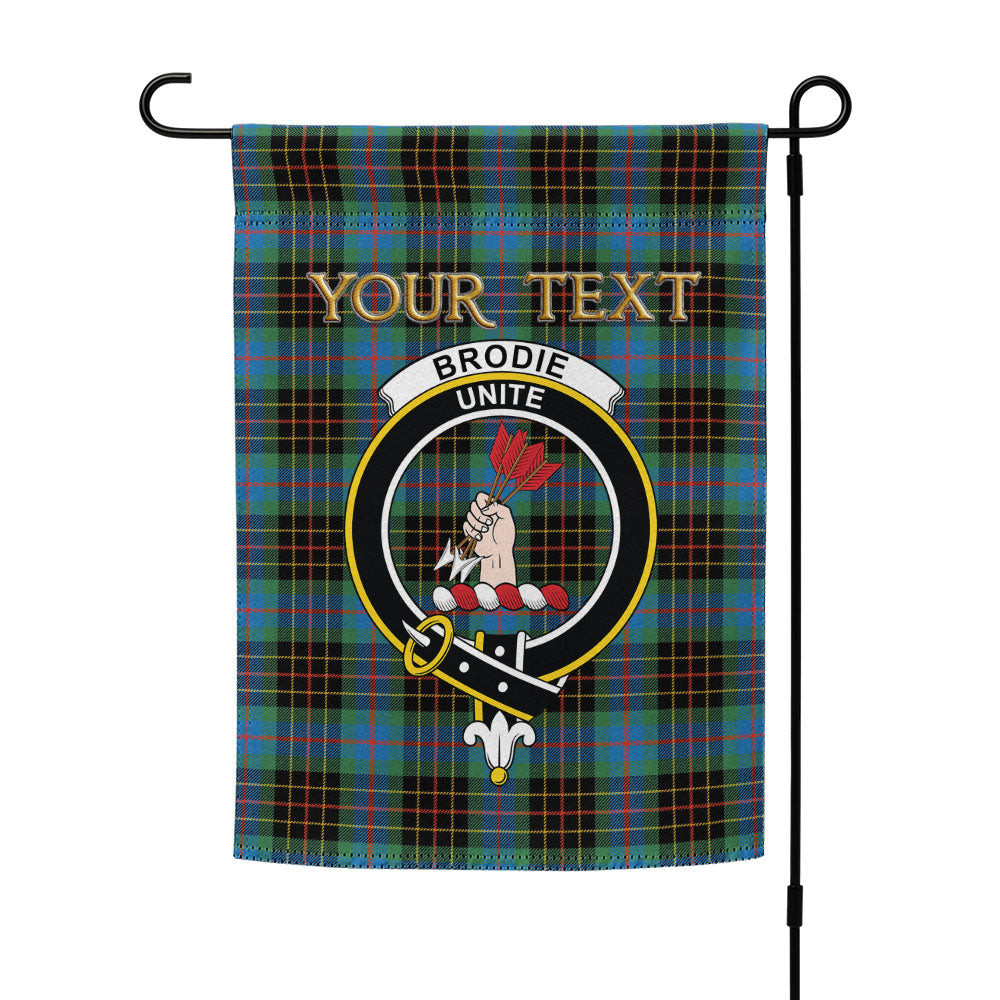 ScotsTee Shop Scottish Brodie Hunting Ancient Clan Crest Tartan Garden Flag