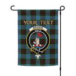 ScotsTee Shop Scottish Brodie Hunting Ancient Clan Crest Tartan Garden Flag