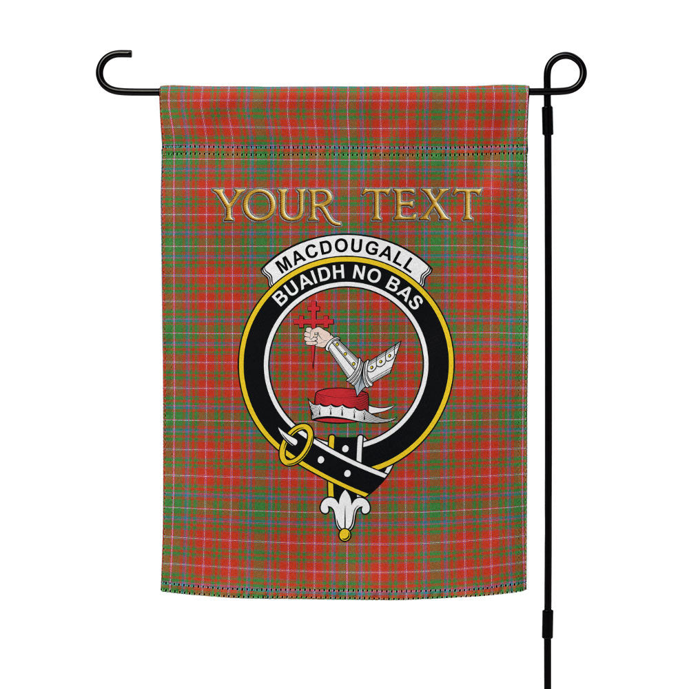 ScotsTee Shop Scottish MacDougall Ancient Clan Crest Tartan Garden Flag