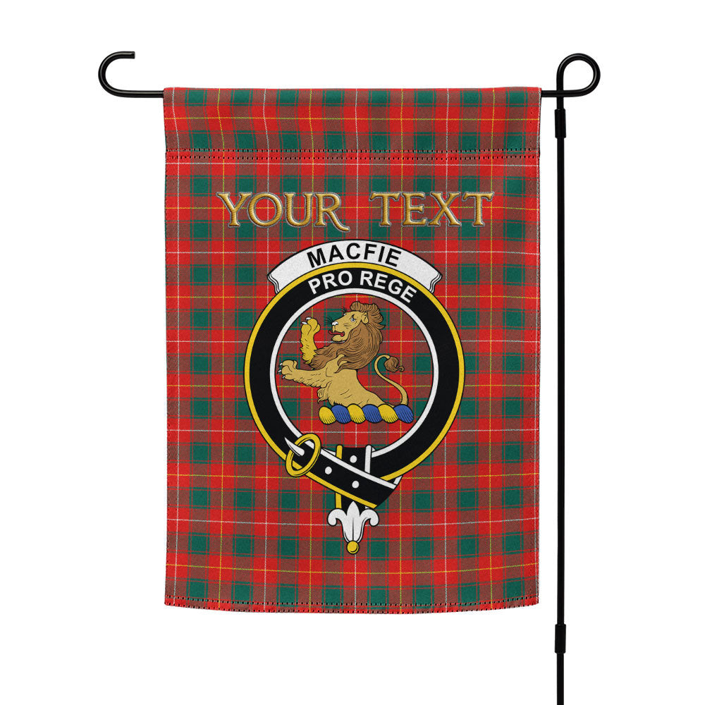 ScotsTee Shop Scottish MacFie (MacPhee) Modern Clan Crest Tartan Garden Flag