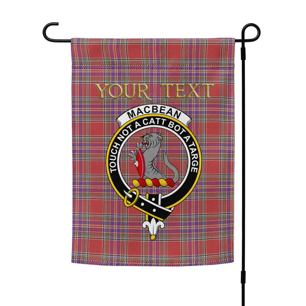 ScotsTee Shop Scottish MacBean (MacBain) Weathered Clan Crest Tartan Garden Flag