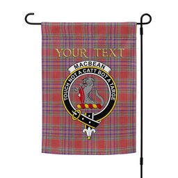 ScotsTee Shop Scottish MacBean (MacBain) Weathered Clan Crest Tartan Garden Flag