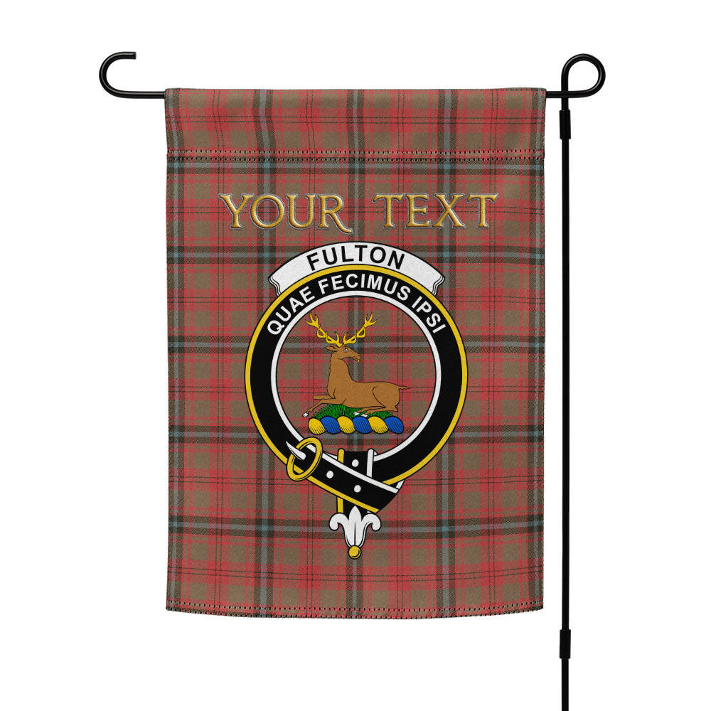 ScotsTee Shop Scottish Fulton 1999 Weathered Clan Crest Tartan Garden Flag