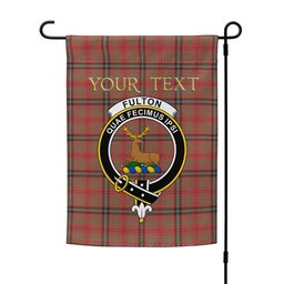 ScotsTee Shop Scottish Fulton 1999 Weathered Clan Crest Tartan Garden Flag