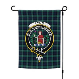 ScotsTee Shop Scottish Lyon (Liall Lyall Lyle) Modern Clan Crest Tartan Garden Flag