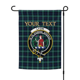 ScotsTee Shop Scottish Lyon (Liall Lyall Lyle) Modern Clan Crest Tartan Garden Flag