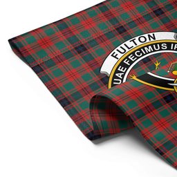 ScotsTee Shop Scottish Fulton 1999 Modern Clan Crest Tartan Garden Flag