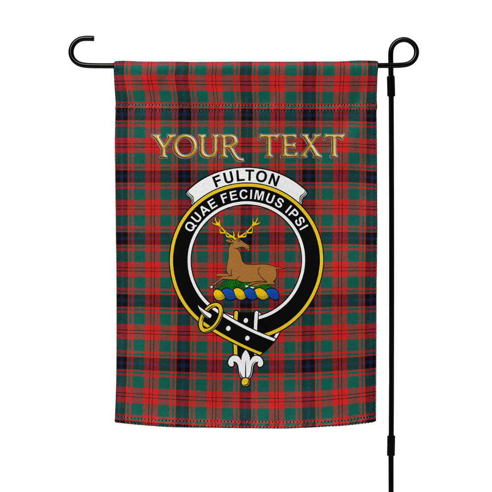 ScotsTee Shop Scottish Fulton 1999 Modern Clan Crest Tartan Garden Flag