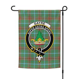 ScotsTee Shop Scottish Gayre Modern Clan Crest Tartan Garden Flag