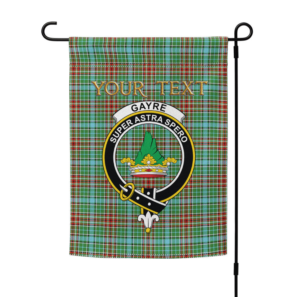 ScotsTee Shop Scottish Gayre Modern Clan Crest Tartan Garden Flag