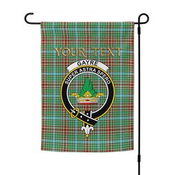 ScotsTee Shop Scottish Gayre Modern Clan Crest Tartan Garden Flag