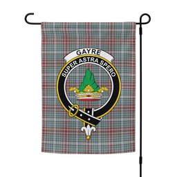 ScotsTee Shop Scottish Gayre Weathered Clan Crest Tartan Garden Flag