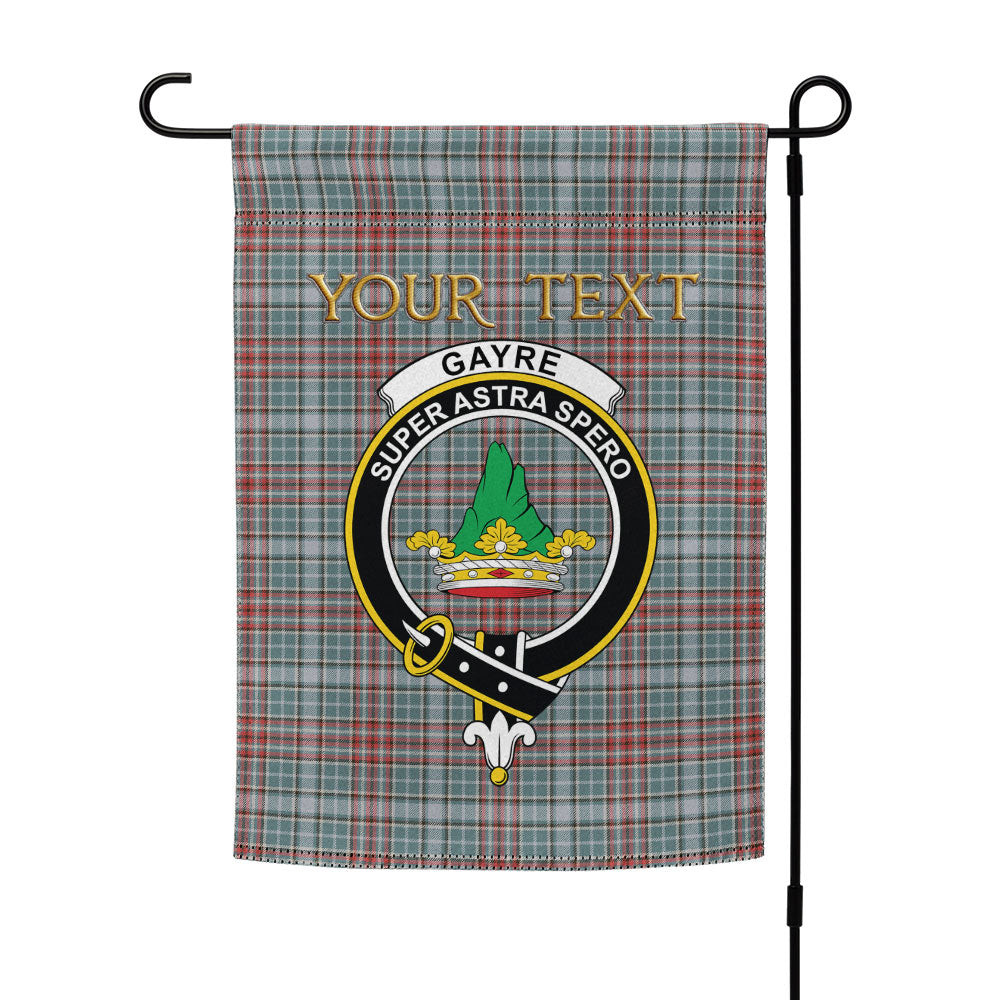 ScotsTee Shop Scottish Gayre Weathered Clan Crest Tartan Garden Flag