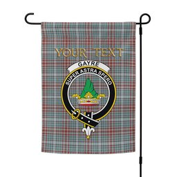 ScotsTee Shop Scottish Gayre Weathered Clan Crest Tartan Garden Flag