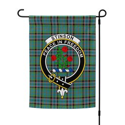 ScotsTee Shop Scottish Stinson (Stephenson Stevenson) Ancient Clan Crest Tartan Garden Flag