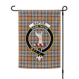 ScotsTee Shop Scottish Napier Rose Modern Clan Crest Tartan Garden Flag