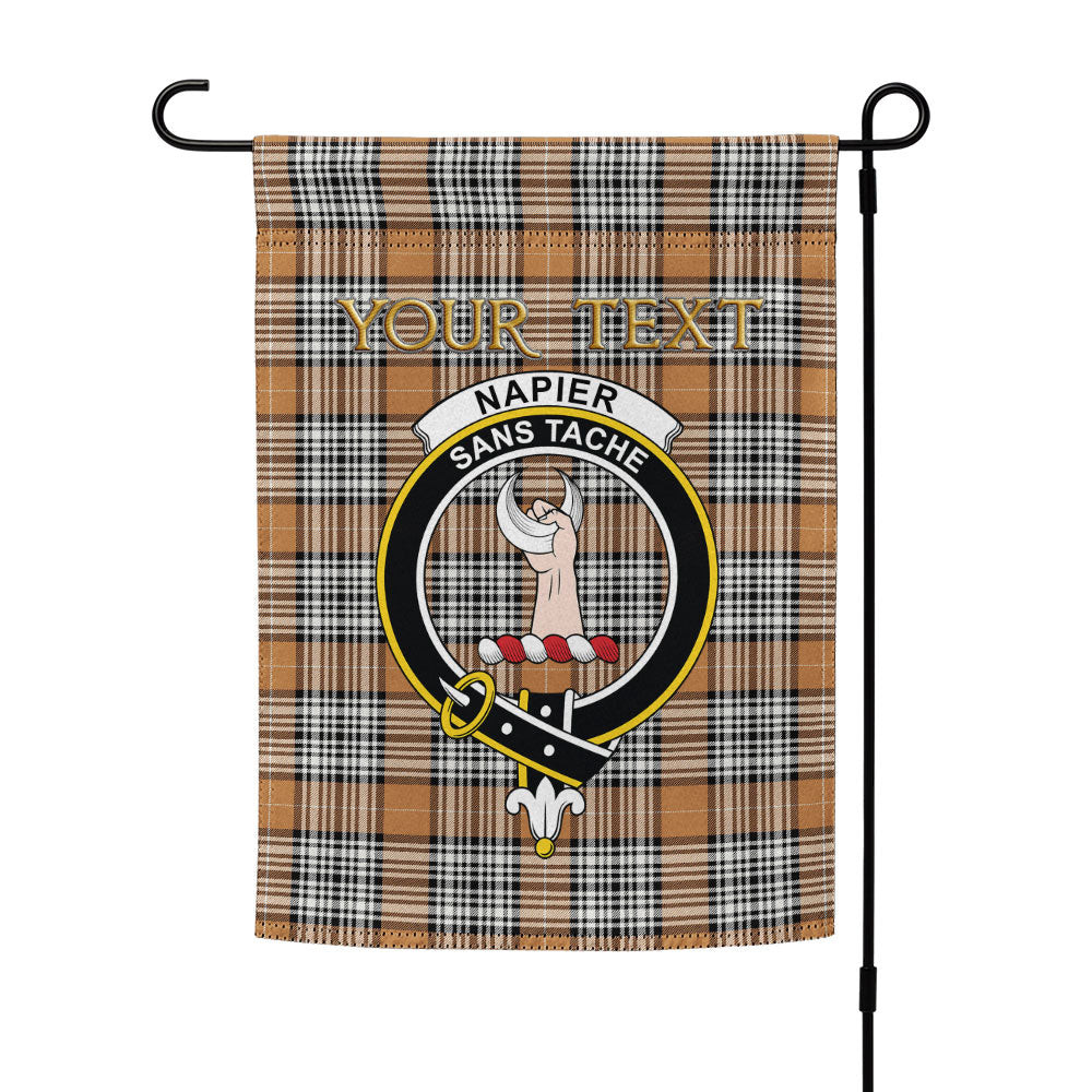 ScotsTee Shop Scottish Napier Rose Modern Clan Crest Tartan Garden Flag