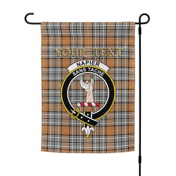 ScotsTee Shop Scottish Napier Rose Modern Clan Crest Tartan Garden Flag