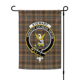 ScotsTee Shop Scottish Stewart Hunting Weathered Clan Crest Tartan Garden Flag