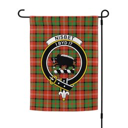 ScotsTee Shop Scottish Nisbet (Nisbit) Ancient Clan Crest Tartan Garden Flag
