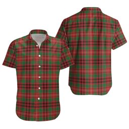 ScotsTee Shop Scottish Ainslie Ancient Clan Crest Personalized Tartan Short Sleeve Shirt
