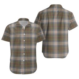 ScotsTee Shop Scottish Brodie Silver (Brodie Muted) Ancient Clan Crest Personalized Tartan Short Sleeve Shirt