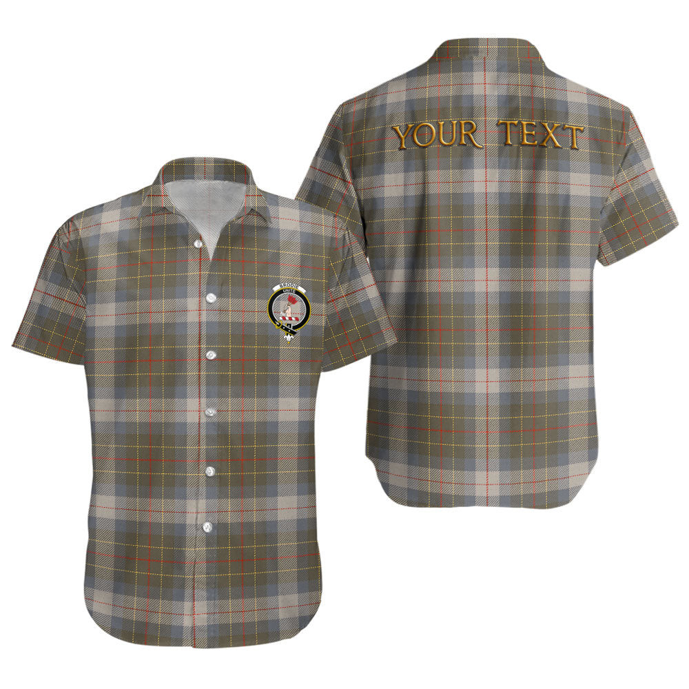 ScotsTee Shop Scottish Brodie Silver (Brodie Muted) Ancient Clan Crest Personalized Tartan Short Sleeve Shirt