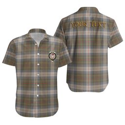 ScotsTee Shop Scottish Brodie Silver (Brodie Muted) Ancient Clan Crest Personalized Tartan Short Sleeve Shirt