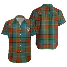 ScotsTee Shop Scottish Beaton Ancient Clan Crest Personalized Tartan Short Sleeve Shirt