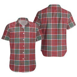 ScotsTee Shop Scottish Blackie Weathered Clan Crest Personalized Tartan Short Sleeve Shirt