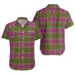 ScotsTee Shop Scottish Bowie Ancient Clan Crest Personalized Tartan Short Sleeve Shirt