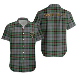 ScotsTee Shop Scottish Dinwoodie Ancient Clan Crest Personalized Tartan Short Sleeve Shirt