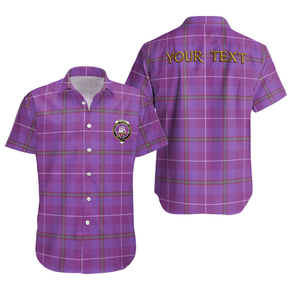 ScotsTee Shop Scottish Bryson Ancient Clan Crest Personalized Tartan Short Sleeve Shirt
