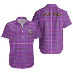 ScotsTee Shop Scottish Bryson Ancient Clan Crest Personalized Tartan Short Sleeve Shirt