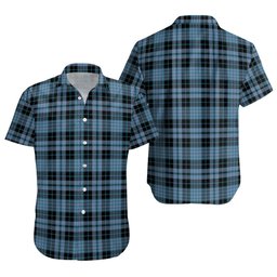 ScotsTee Shop Scottish Clark (Clergy) Ancient Clan Crest Personalized Tartan Short Sleeve Shirt