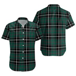 ScotsTee Shop Scottish Cleghorn Modern Clan Crest Personalized Tartan Short Sleeve Shirt