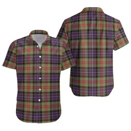 ScotsTee Shop Scottish Curry (Currie) Weathered Clan Crest Personalized Tartan Short Sleeve Shirt