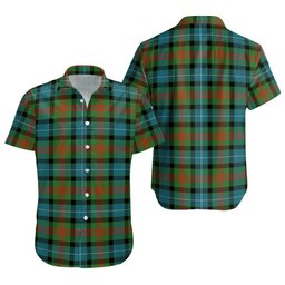 ScotsTee Shop Scottish Curry (Currie) Ancient Clan Crest Personalized Tartan Short Sleeve Shirt