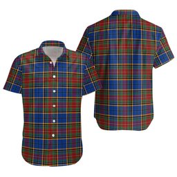 ScotsTee Shop Scottish Beattie Modern Clan Crest Personalized Tartan Short Sleeve Shirt