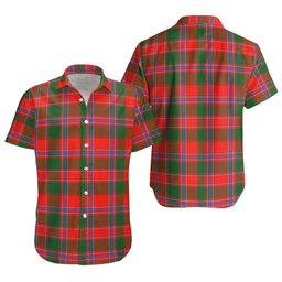 ScotsTee Shop Scottish Dalzell  Clan Crest Personalized Tartan Short Sleeve Shirt
