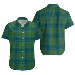 ScotsTee Shop Scottish Cranston Modern Clan Crest Personalized Tartan Short Sleeve Shirt