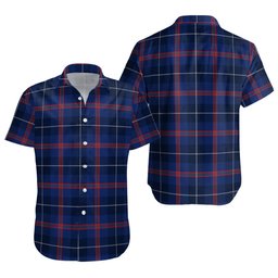 ScotsTee Shop Scottish Bryson Modern Clan Crest Personalized Tartan Short Sleeve Shirt