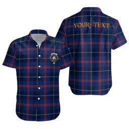 ScotsTee Shop Scottish Bryson Modern Clan Crest Personalized Tartan Short Sleeve Shirt