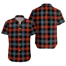 ScotsTee Shop Scottish Brown (Broun) Ancient Clan Crest Personalized Tartan Short Sleeve Shirt