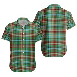 ScotsTee Shop Scottish Gayre Modern Clan Crest Personalized Tartan Short Sleeve Shirt