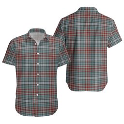 ScotsTee Shop Scottish Gayre Weathered Clan Crest Personalized Tartan Short Sleeve Shirt